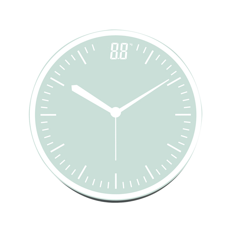 TM-909 Jam Kaca Bulat Skala Berat Cerdas